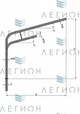 К9-4,0-2,5-1-1 кронштейн двухрожковый